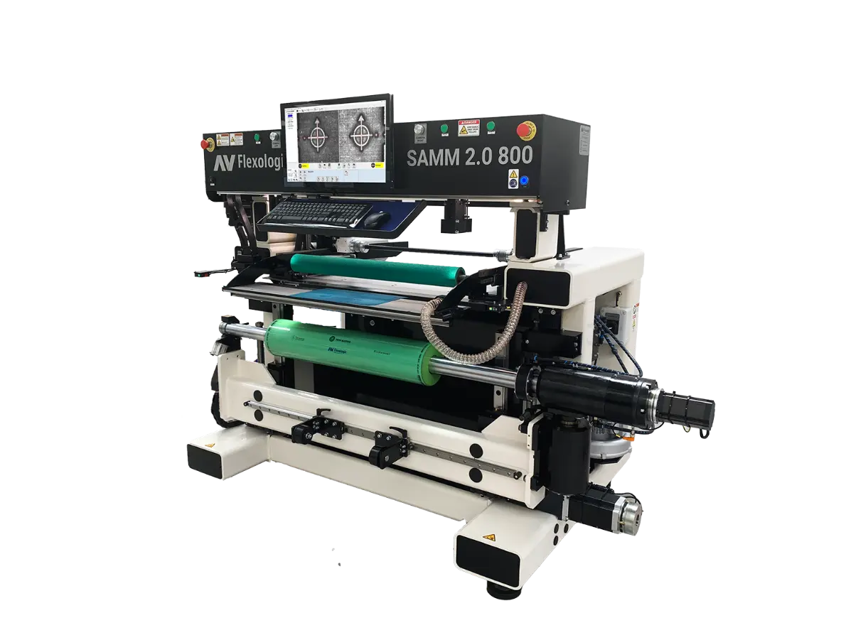 SAMM 800 2.0: Automatic Flexo Plate Mounter for Labels | AV Flexologic